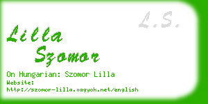 lilla szomor business card